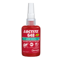 Loctite 648 nagy szilárdságú, hőálló, olajtűrő rögzítő.