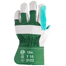 154-es_Szürke/Zöld marhahasíték_védőkesztyű_10-ES