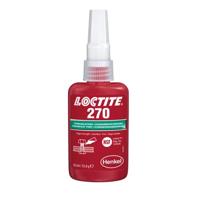 Loctite 270 hőálló nagy szilárdságú csavarrögzítő, 50ml-es