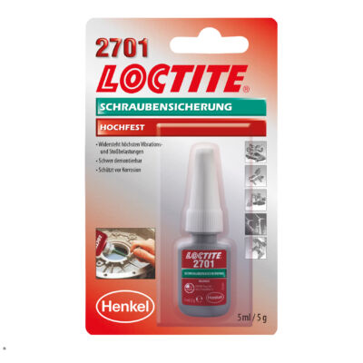 Loctite 2701 nagy szilárdságú csavarrögzítő 5 ml-es