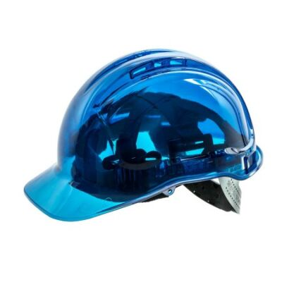 PV50 Portwest átlátszó védősisak kék színben